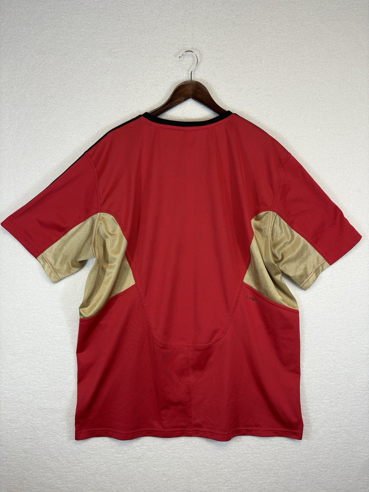 Adidas All Blacks New Zealand Rugby Training Red Jersey Climacool Mens 3XL