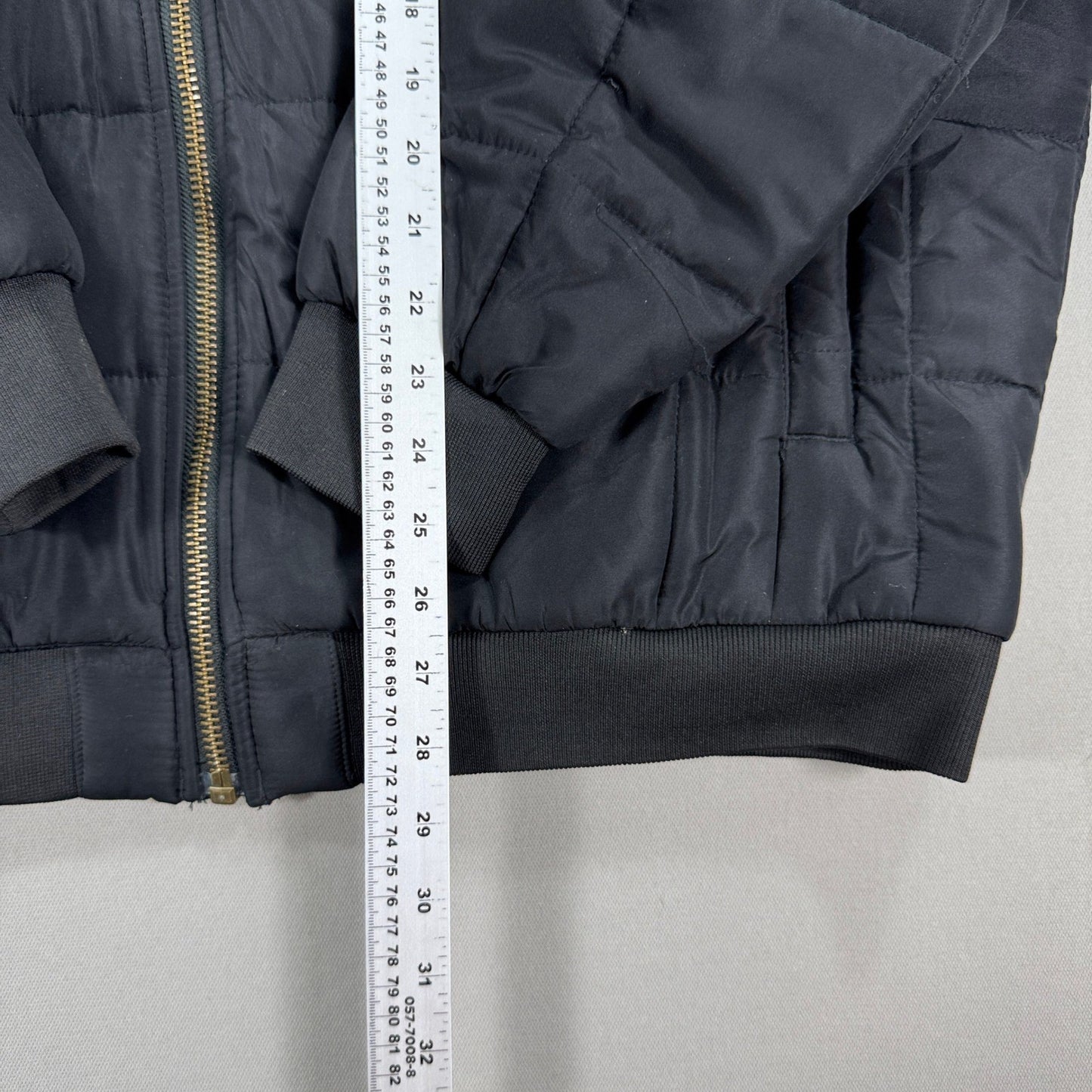 Tough Duck Bomber Jacket Quilted Lined mens 2XL Black Full Zip Padded Insulated