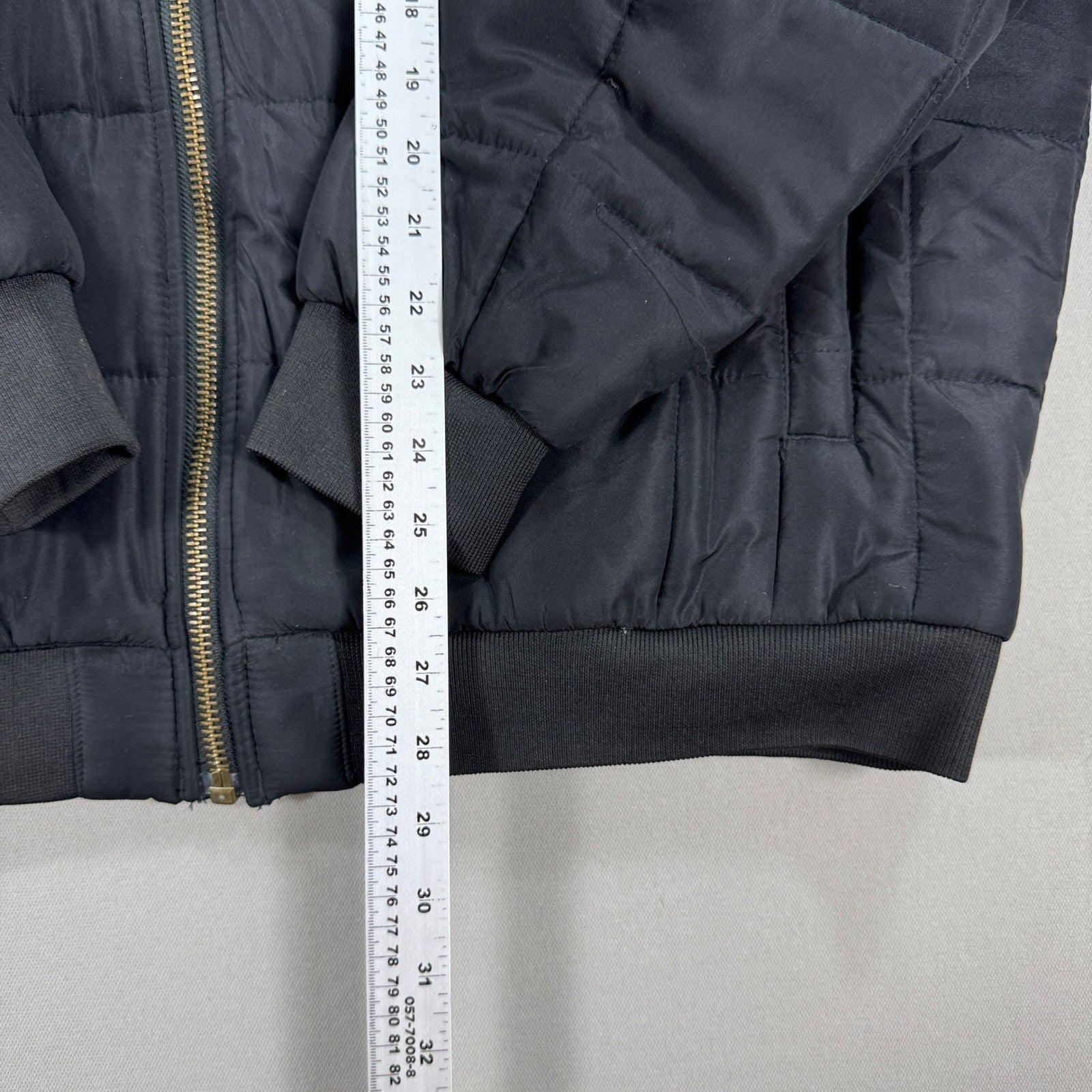 Tough Duck Bomber Jacket Quilted Lined mens 2XL Black Full Zip Padded Insulated