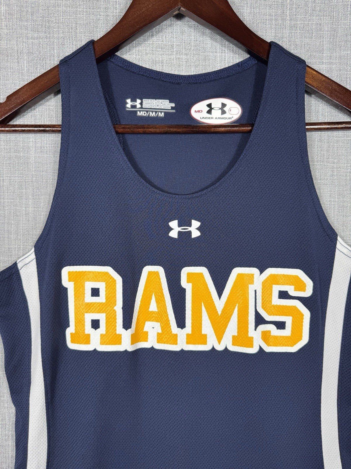 Under Armour RAMS mens Tank Top Shirt Size Medium Workout Track