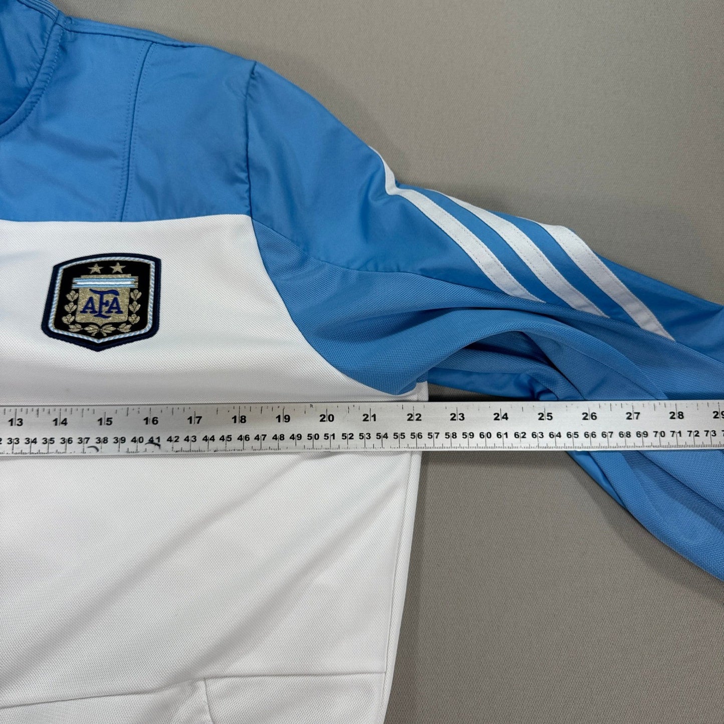 Adidas Team Argentina Track Jacket AFA mens Large Blue White Trefoil Full Zip