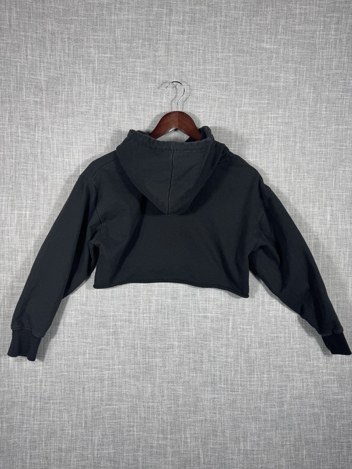 NBA Lakers Y2K Crop Top Hoodie Womens Small Black