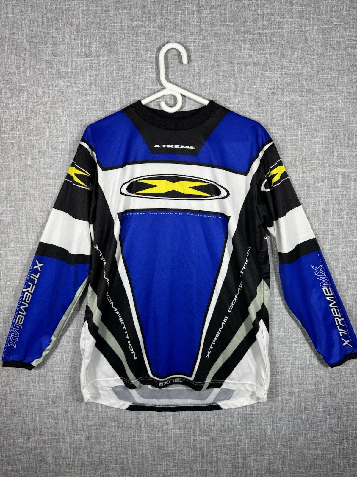 Vintage Motocross Xtreme Compettition Blue Long Sleeve T-Shirt Small