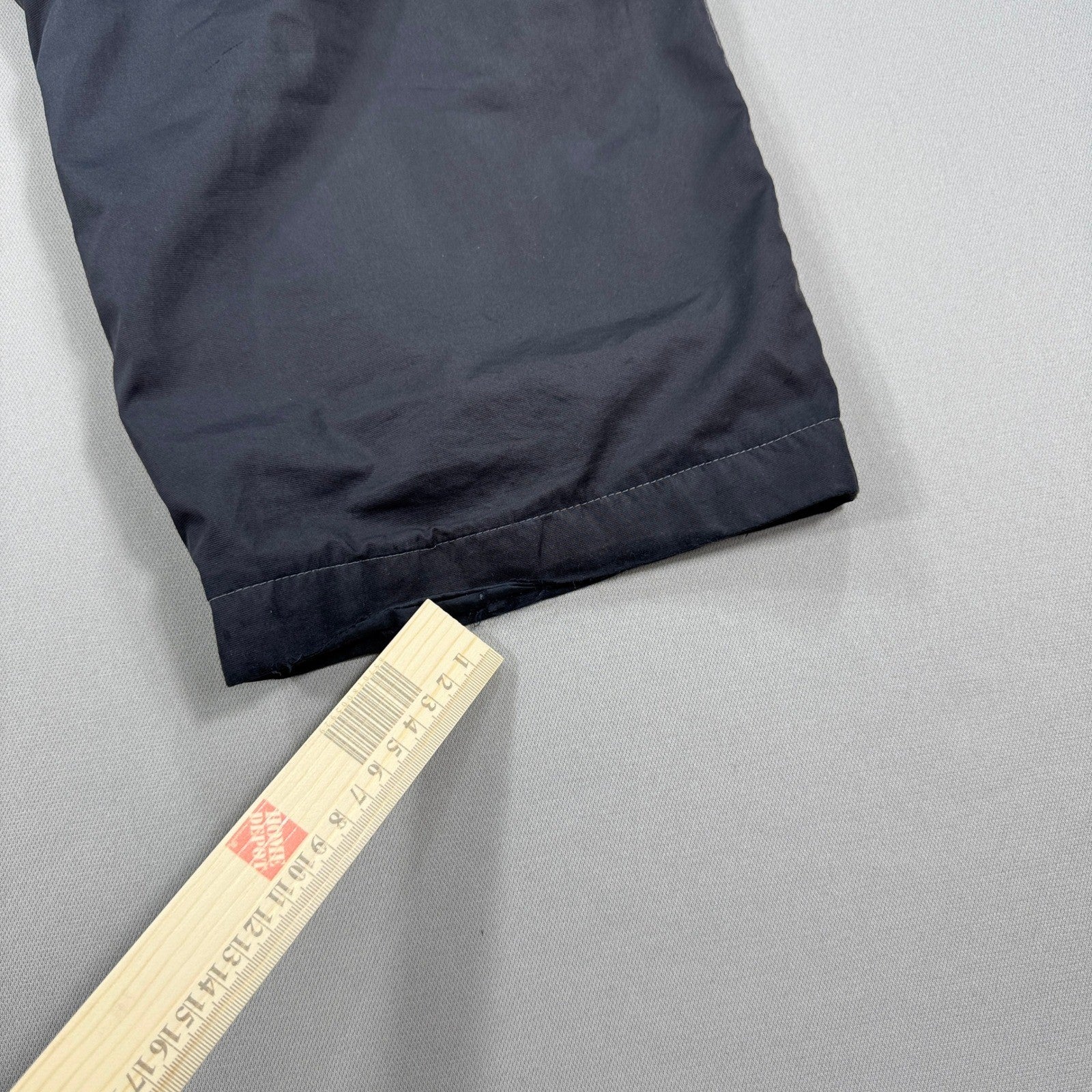 Vintage Nike Nylon Track Pants Wide Leg mens Large Windbreaker Drawstring Black