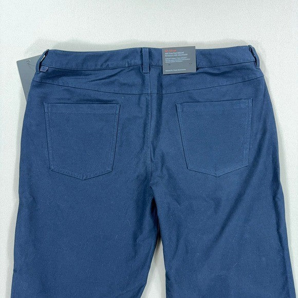 NWT Lululemon Ripstop Pants Mens Size 38 Navy Blue 5-Pocket Relaxed Fit Stretch