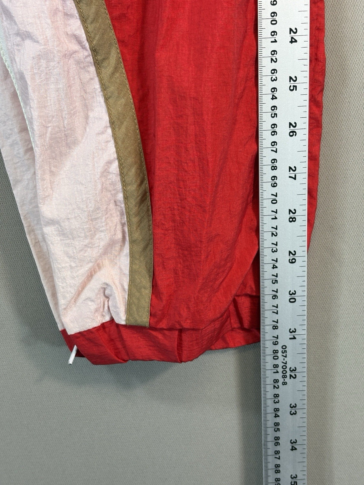 VTG 90s Starter San Francisco 49ers Red Track Pants mens XL Baggy Ankle Zip