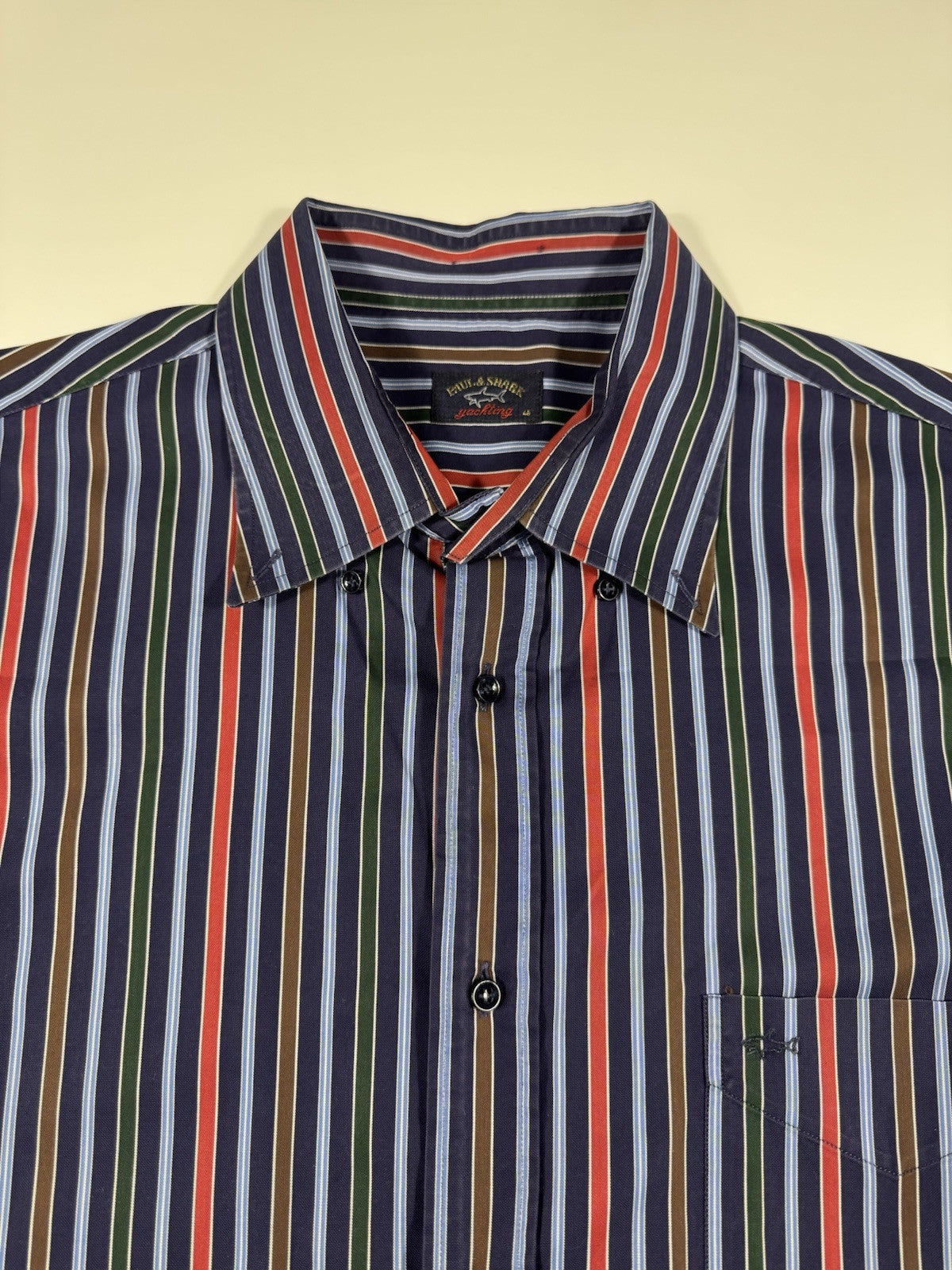 Paul And Shark Longsleeve Button Up Shirt Mens Size 46  Made In Italy