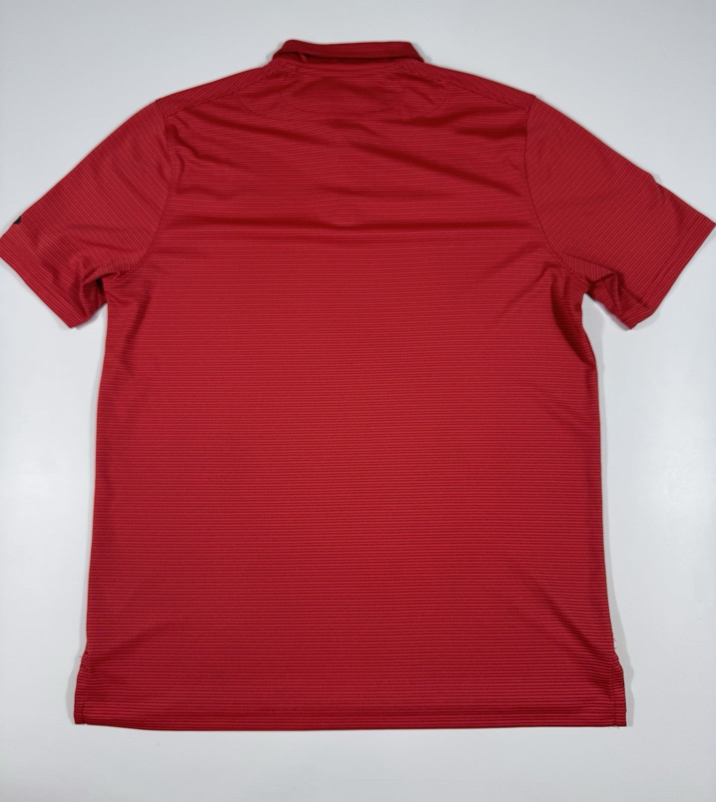 Oakley Hydrolix Button Polo Shirt Short Sleeved Red Size Small Golf Striped Mens