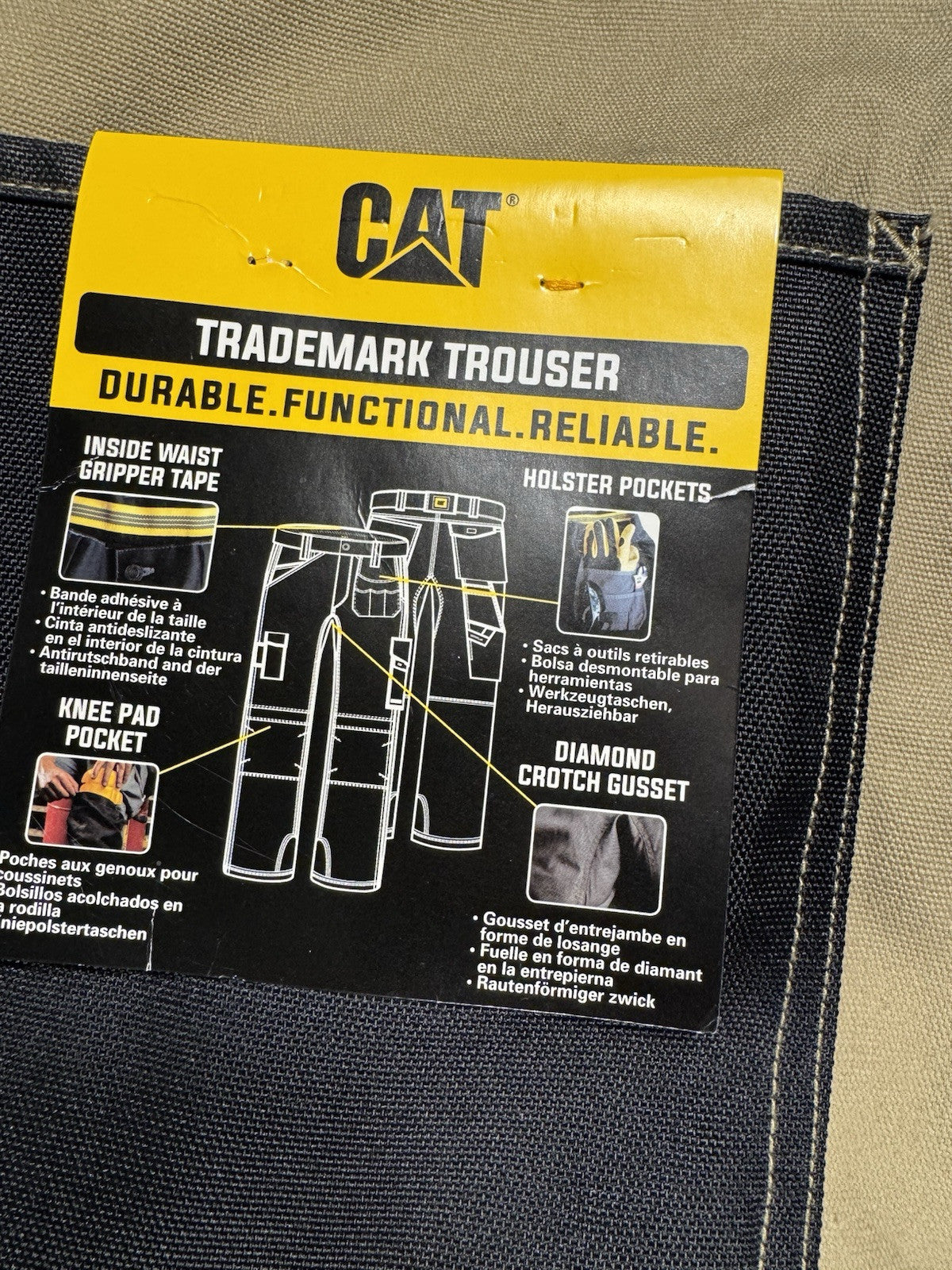 Caterpillar CAT Carpenter Work Pants Mens 44 X 32 Utility