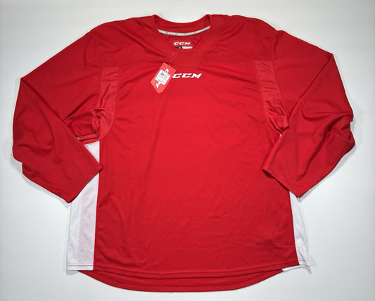CCM Hockey Jersey Shirt Adult Size 2XL 2TG Blank Red Practice Mens New With Tags