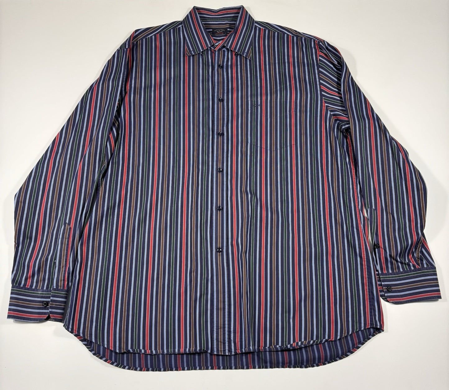 Paul And Shark Longsleeve Button Up Shirt Mens Size 46  Made In Italy