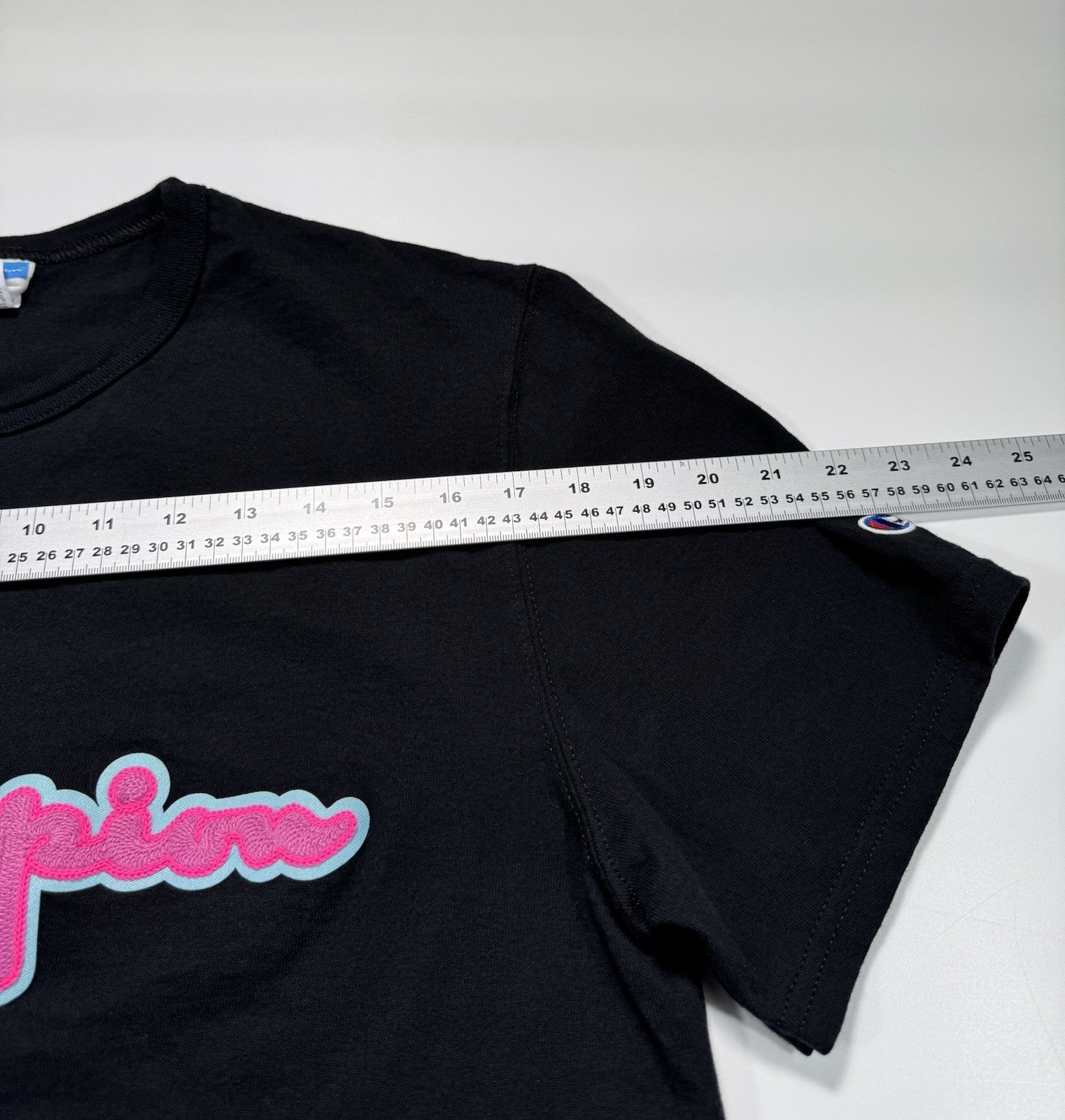 Champion T-Shirt mens Size Large Reverse Weave Black Vintage Read Description