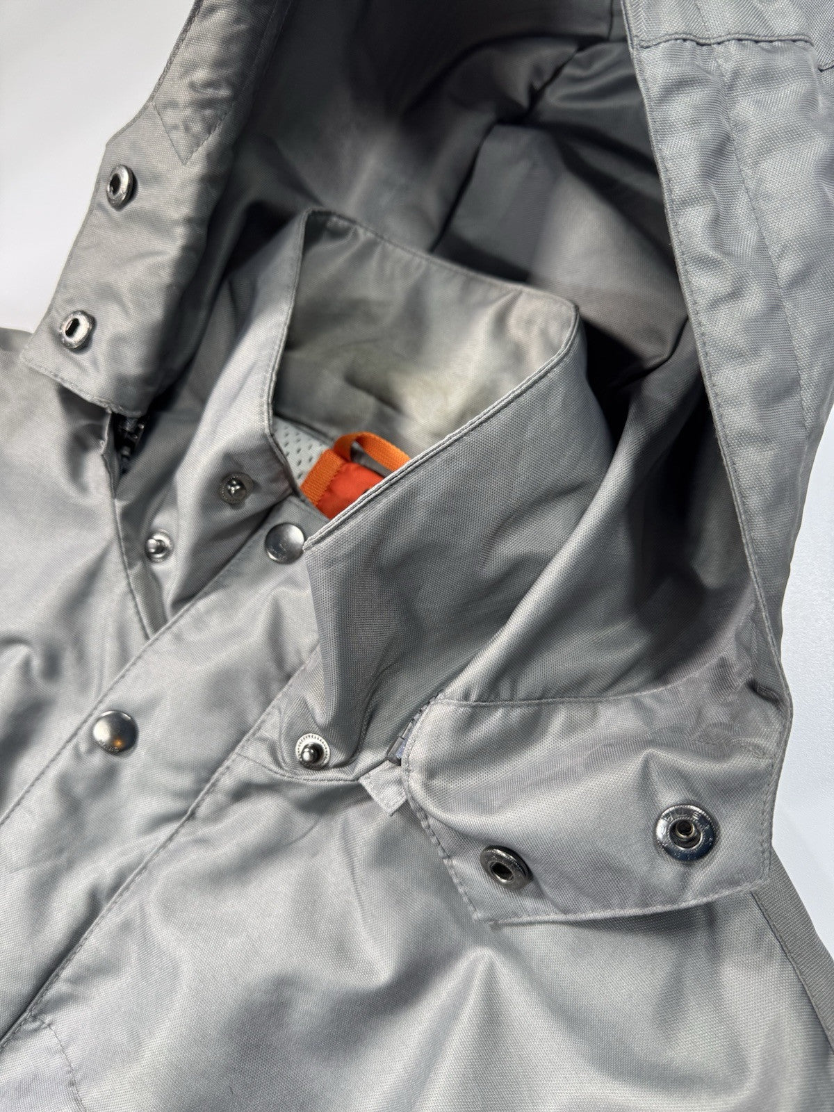 Marc New York Men’s Small Gray Jacket Coat Removable Hood Full Zip Button Down