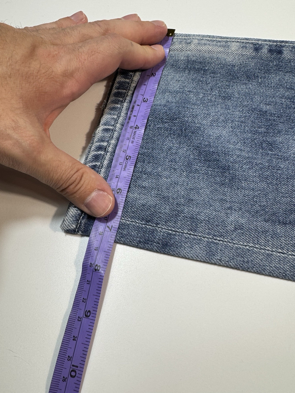 AG Jeans Light Blue Tellis Modern Slim Ag-ed Distressed Denim Jeans 33x32