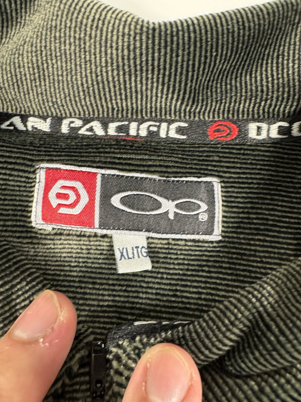 Vintage Ocean Pacific Size Large Pull Over Sweater Long Sleeve Velvet Texture