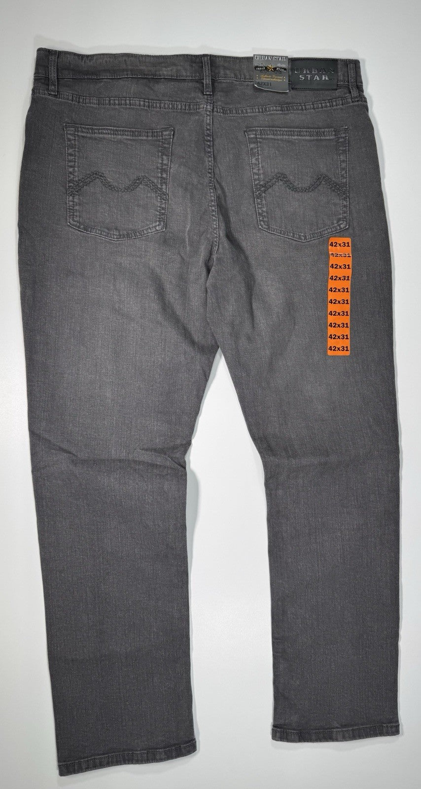 URBAN STAR DENIM JEANS Gray WAIST 42” X 31” INSEAM Brand New