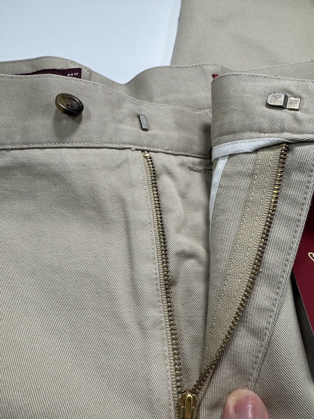 Nordstrom Smartcare Men’s Wrinkle Free Dress Pants 44x30 Khaki Brown NWT