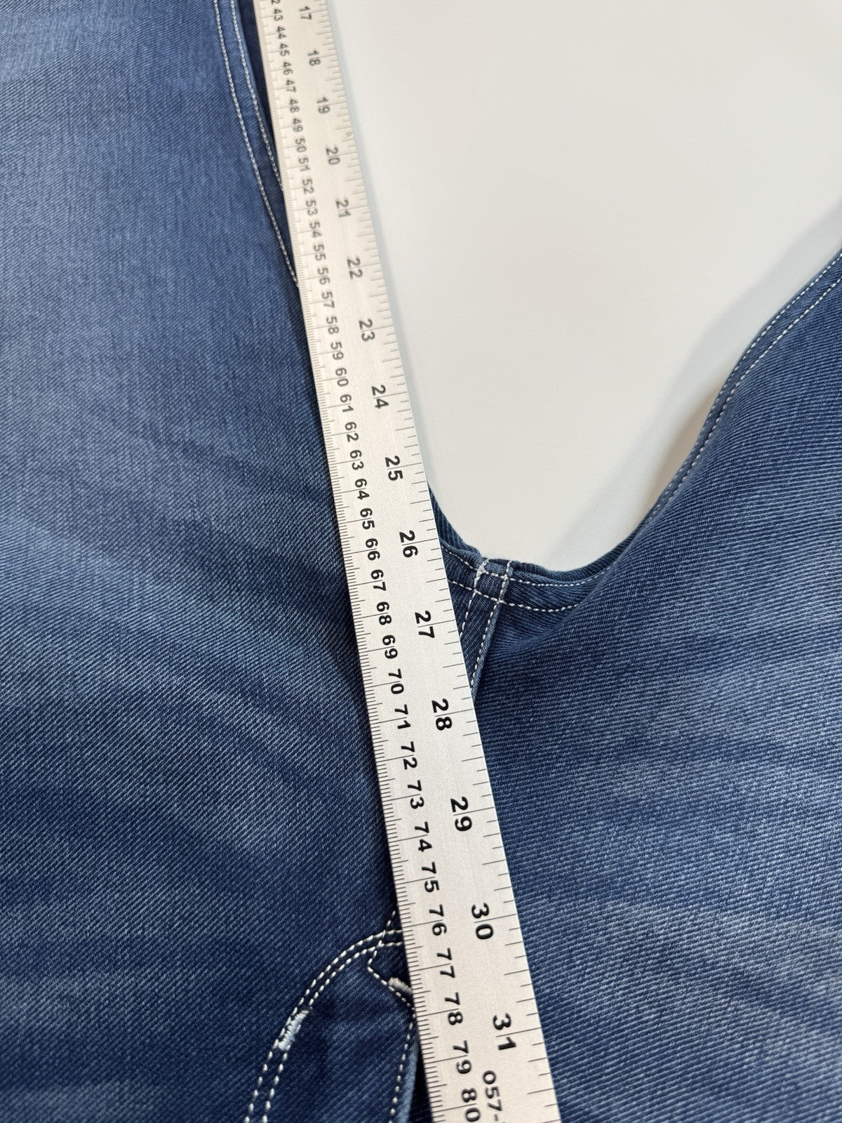 GANT Jeans Mens 32x28 Regular Straight Fit Blue Heavy Denim Embroidered Pocket