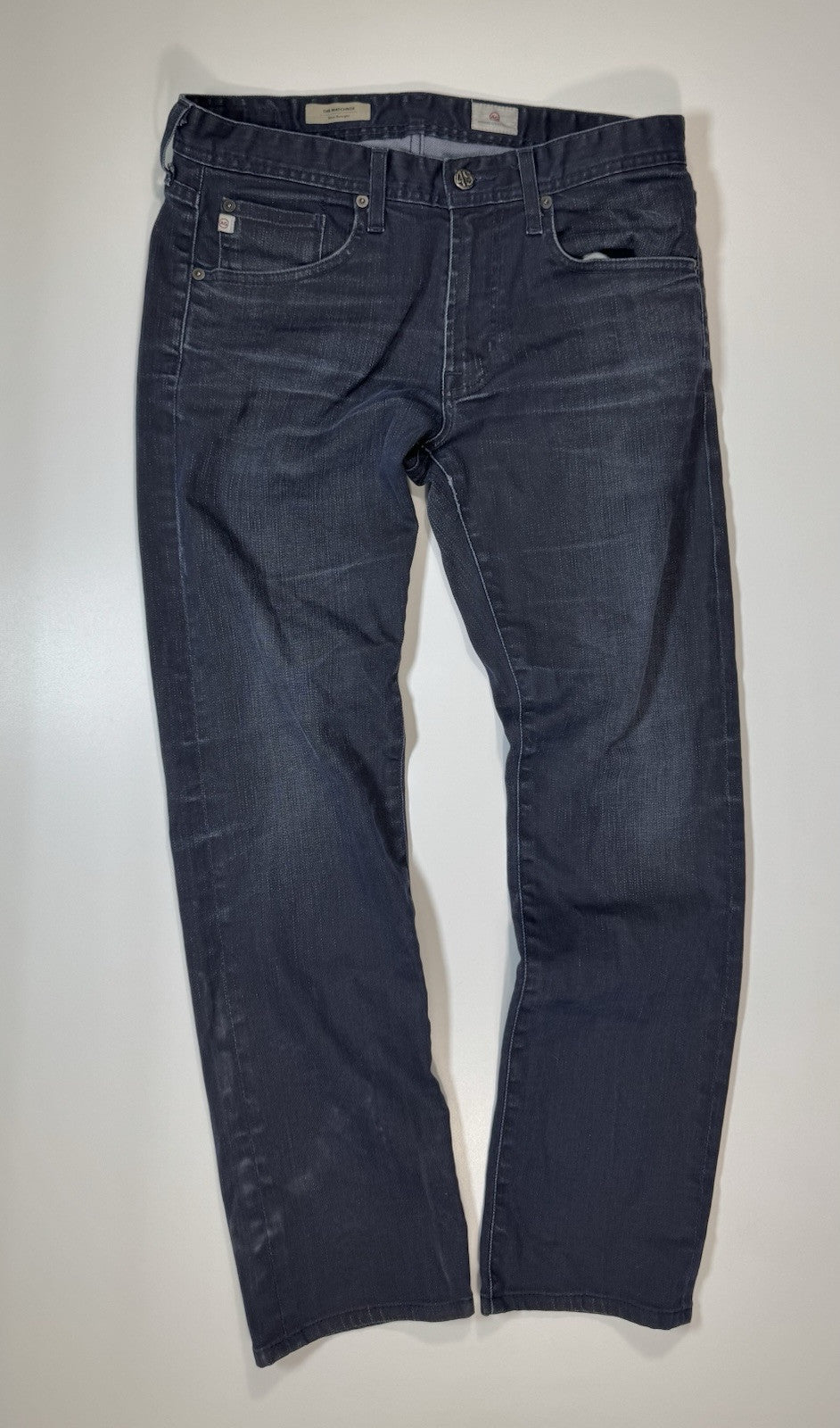 Adriano Goldschmied AG The Matchbox Slim Straight Jeans Size 32x32 Navy Blue