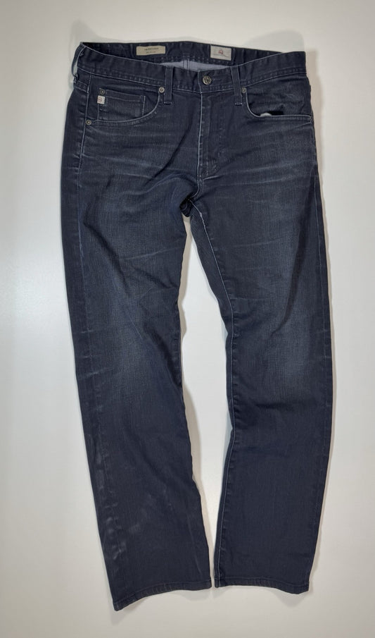 Adriano Goldschmied AG The Matchbox Slim Straight Jeans Size 32x32 Navy Blue