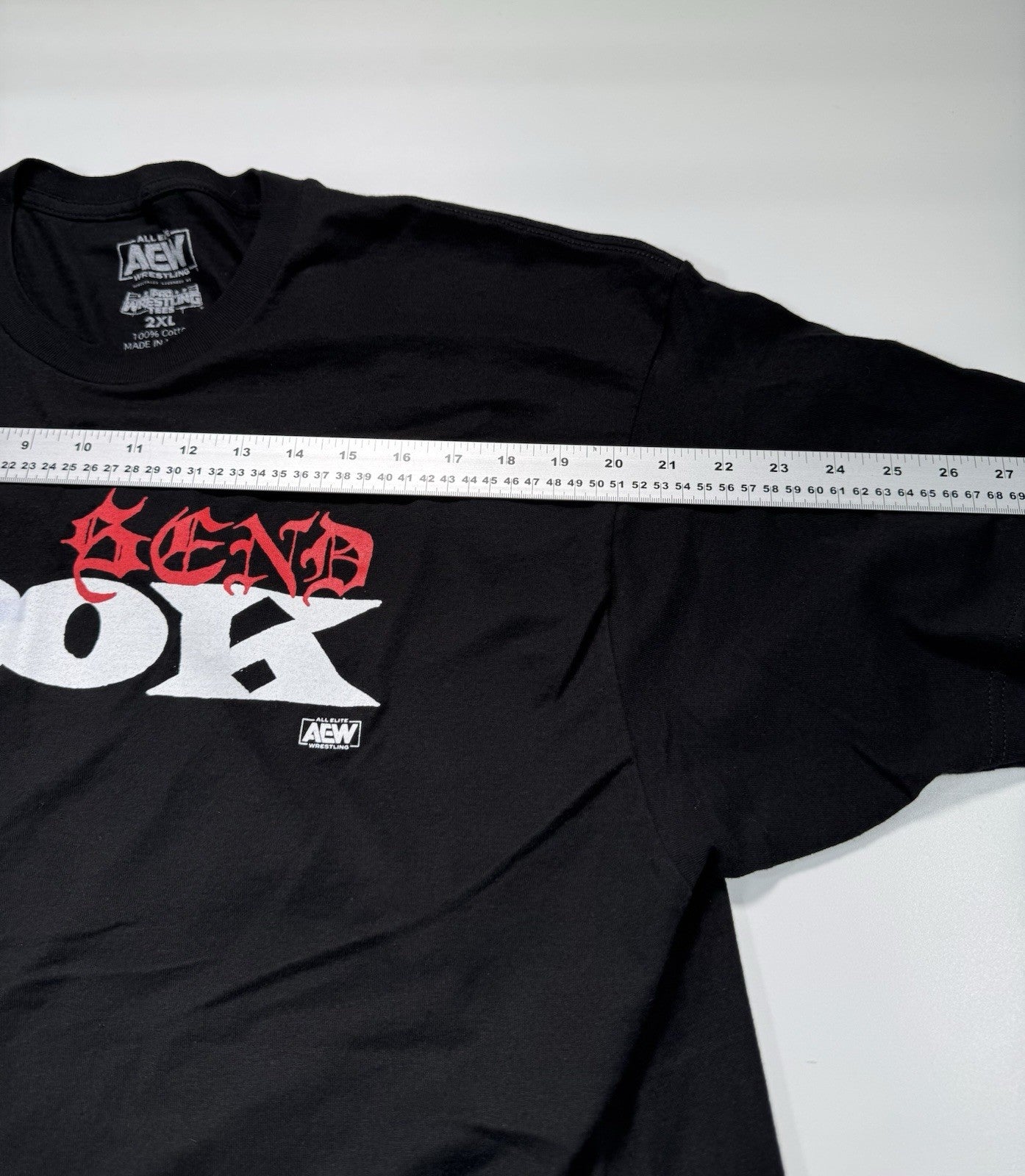 AEW All Elite Wrestling Send Hook Short Sleeve T-Shirt mens Size 2XL Black