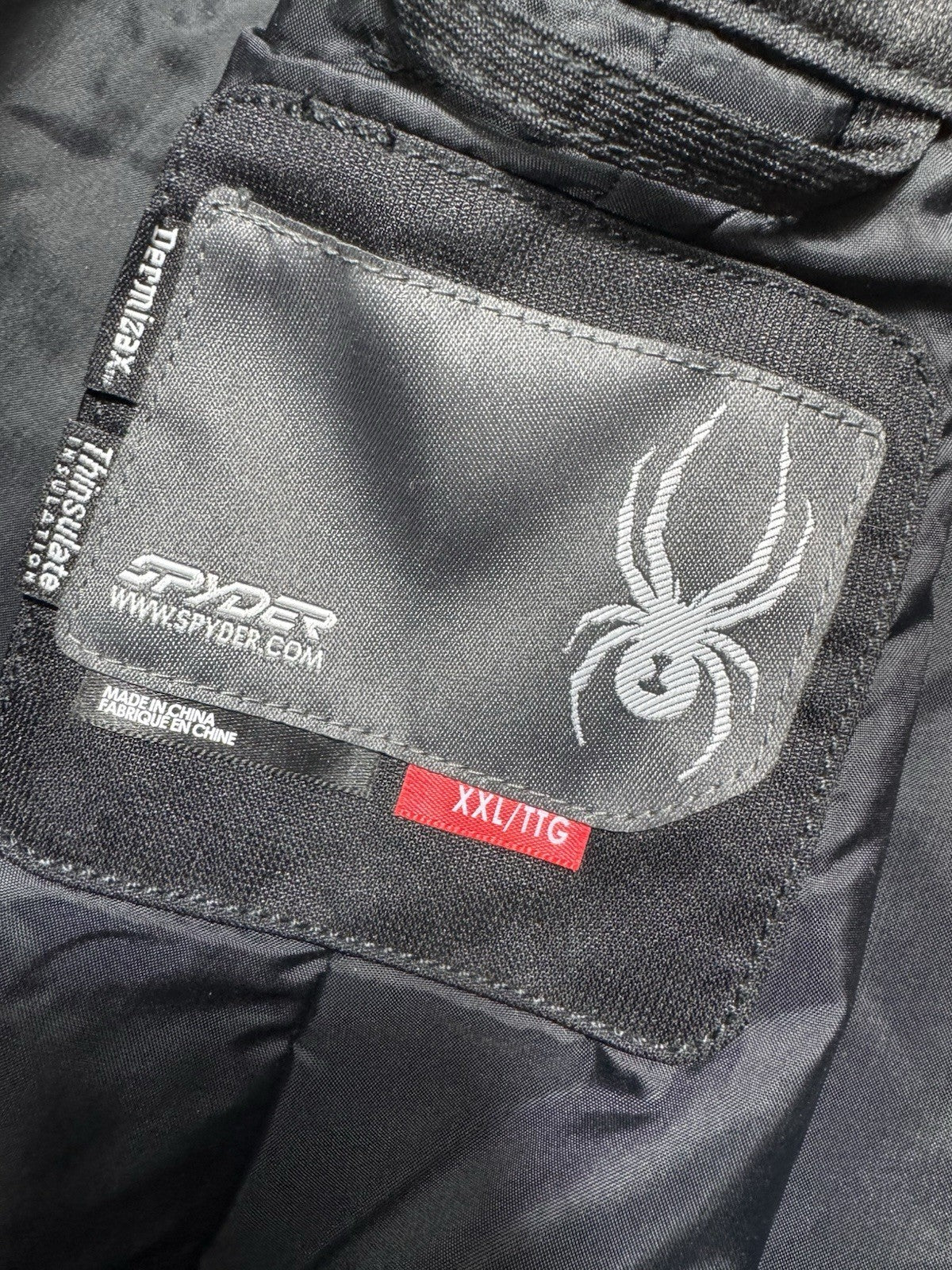 SPYDER Men Snow Ski Snowboarding Pants Size 56 2XL Black Thinsulate Insulation