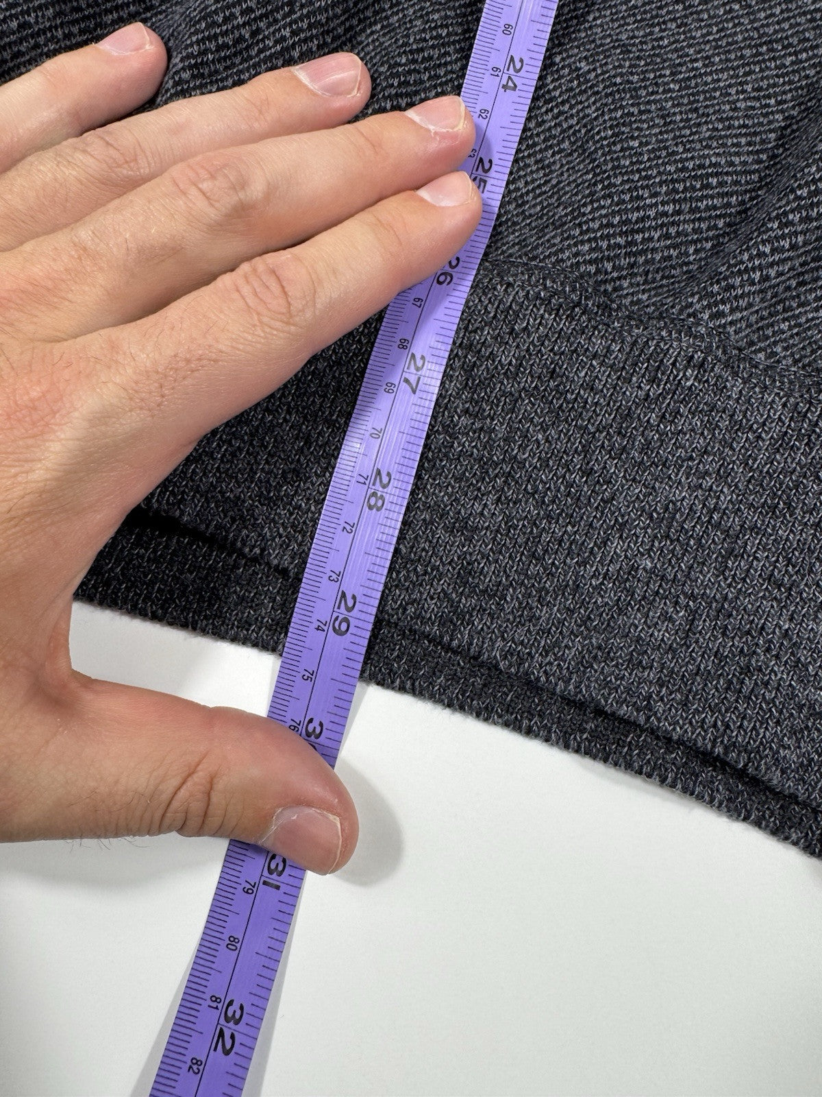 Robert Graham 1/4 Zip Pullover Sweater Men’s Size L Dark Gray