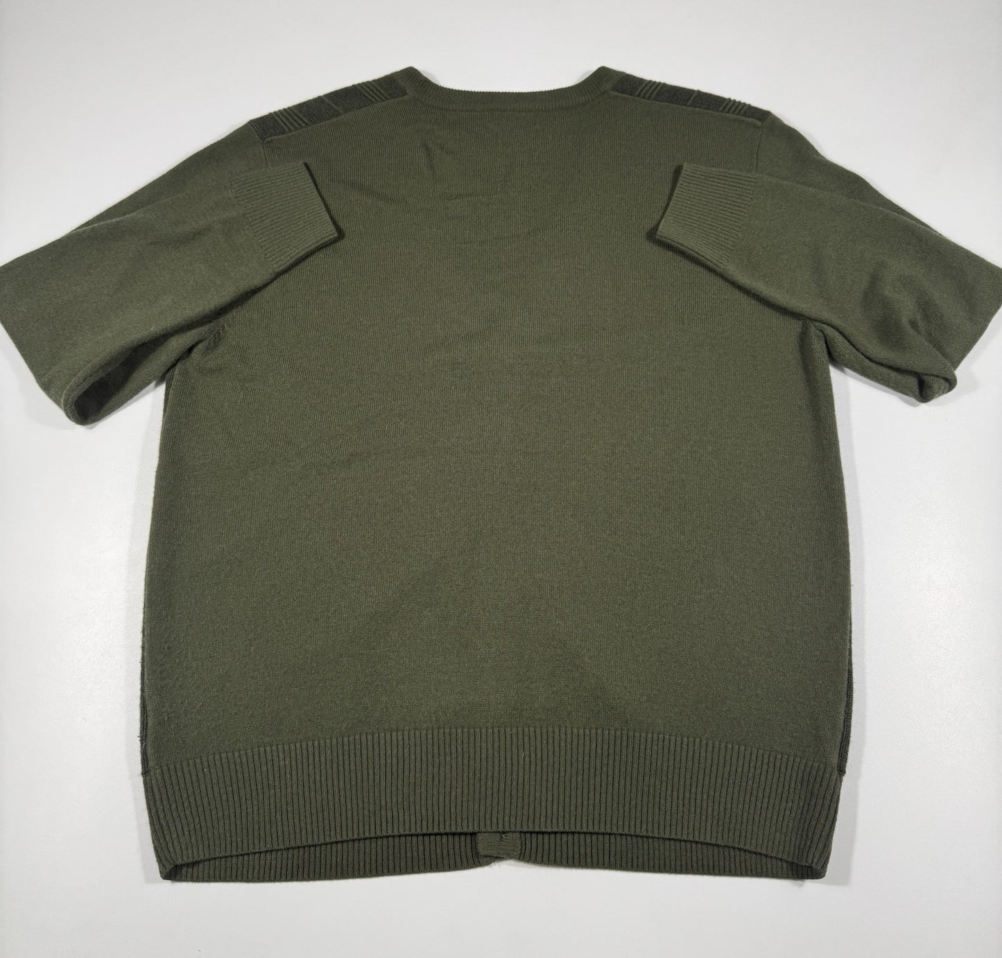 Arnold Palmer L Washable Green Acrylic Cardigan Sweater Pockets Grampa