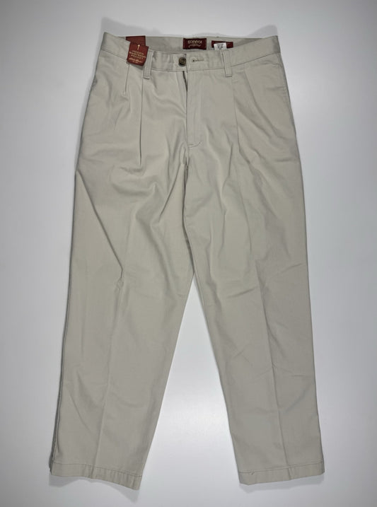 Eddie Bauer mens Khaki Wrinkle Resistant Pants Size 33/30 Performance New