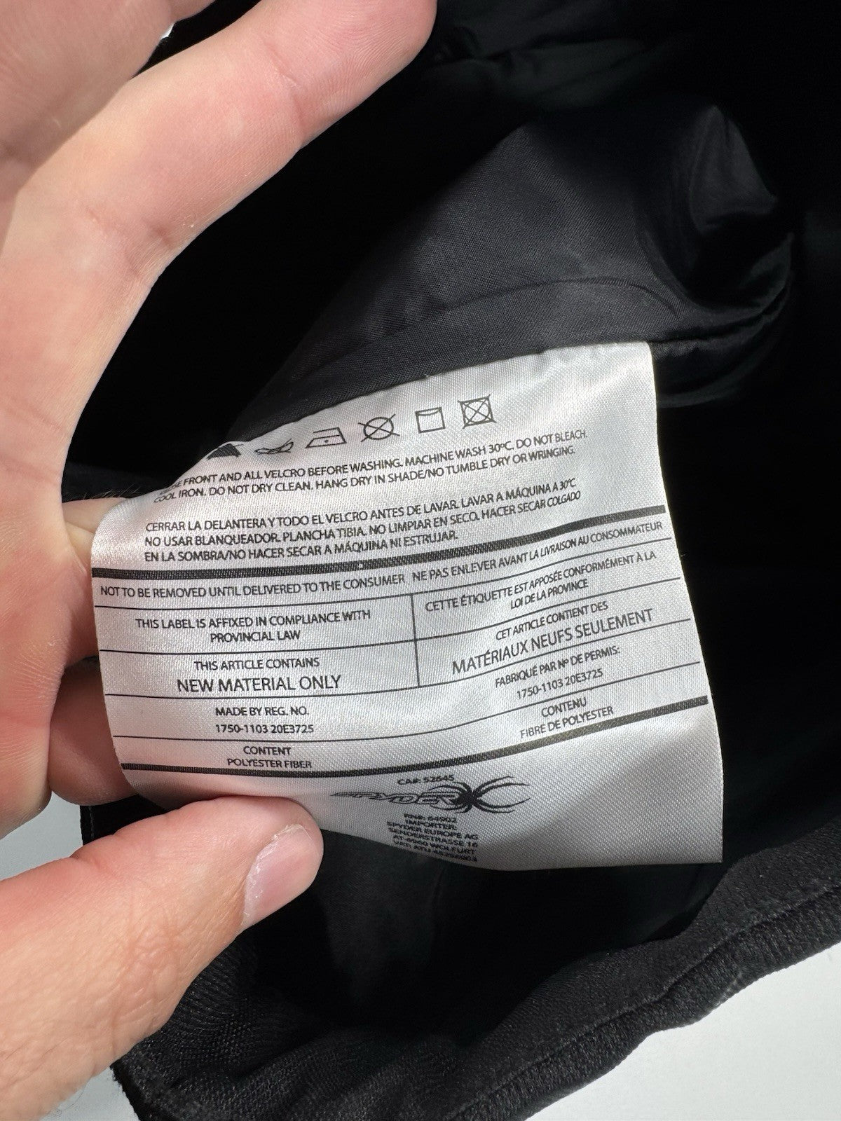 SPYDER Men Snow Ski Snowboarding Pants Size 56 2XL Black Thinsulate Insulation