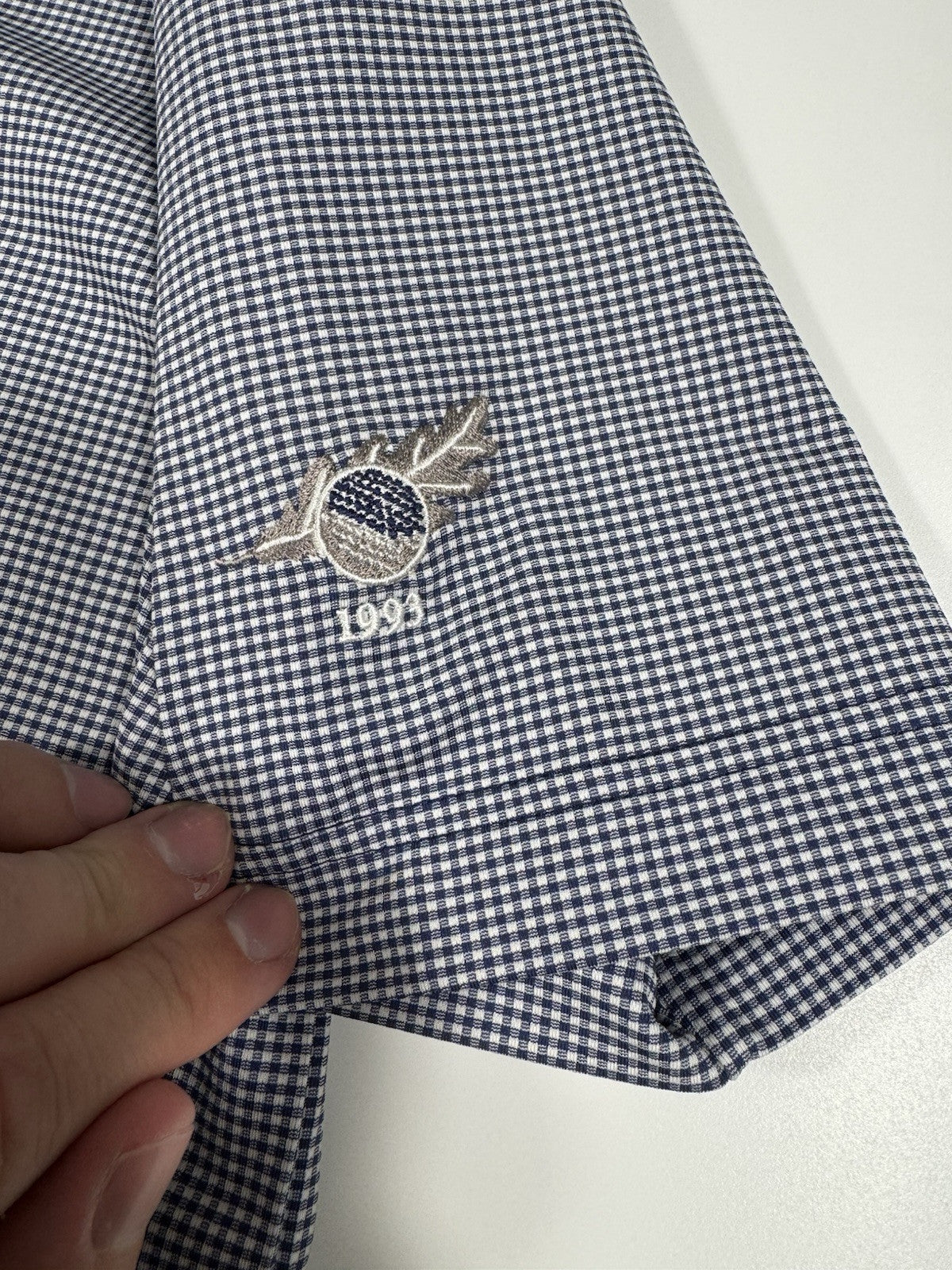 Bobby Jones Golf Polo Shirt Mens Medium Stretch Performance Plaid