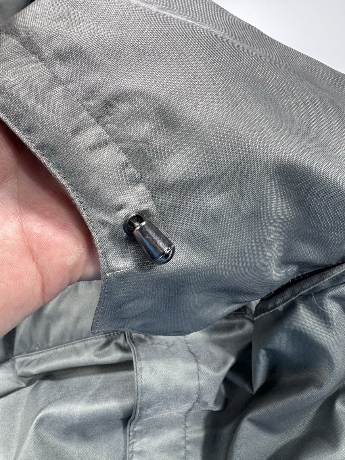 Marc New York Men’s Small Gray Jacket Coat Removable Hood Full Zip Button Down