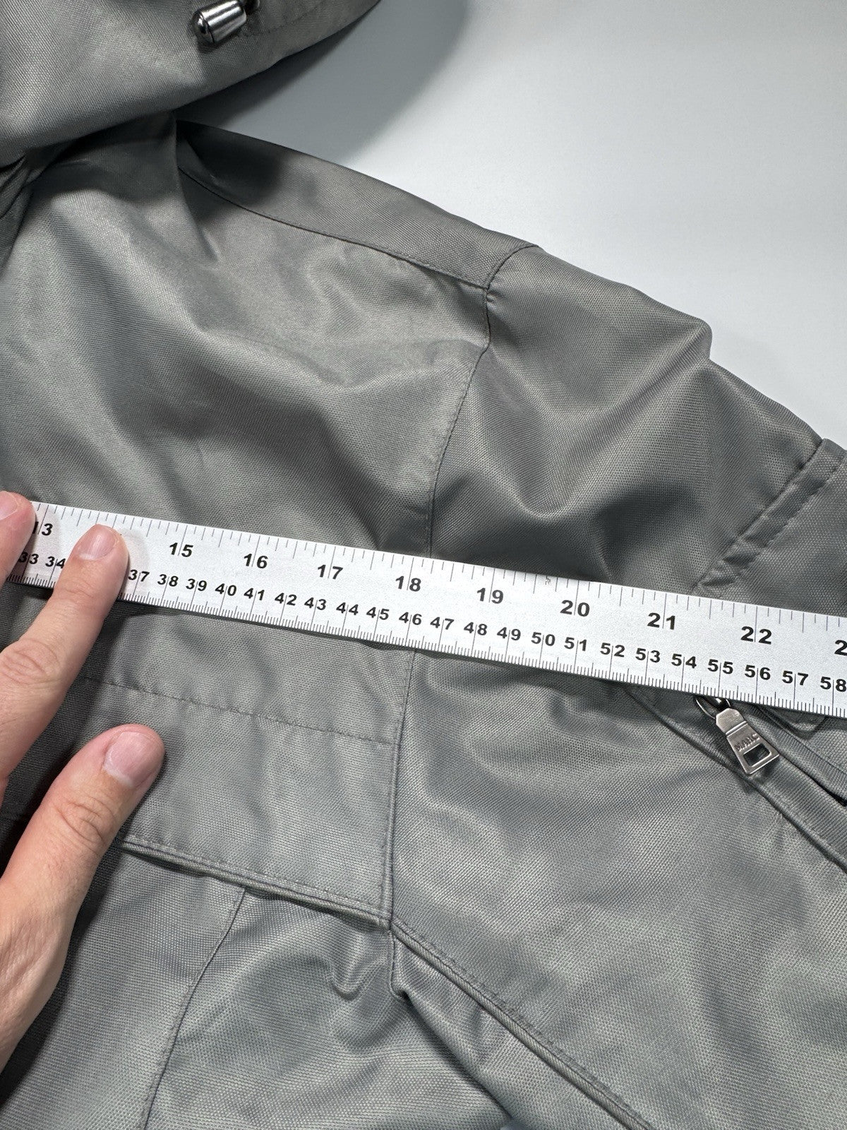 Marc New York Men’s Small Gray Jacket Coat Removable Hood Full Zip Button Down