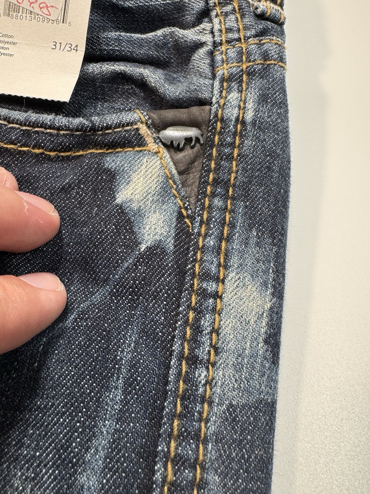 Buffalo David Bitton King Jeans mens 31x34 Blue Low Rise Slim Boot New Msrp 125