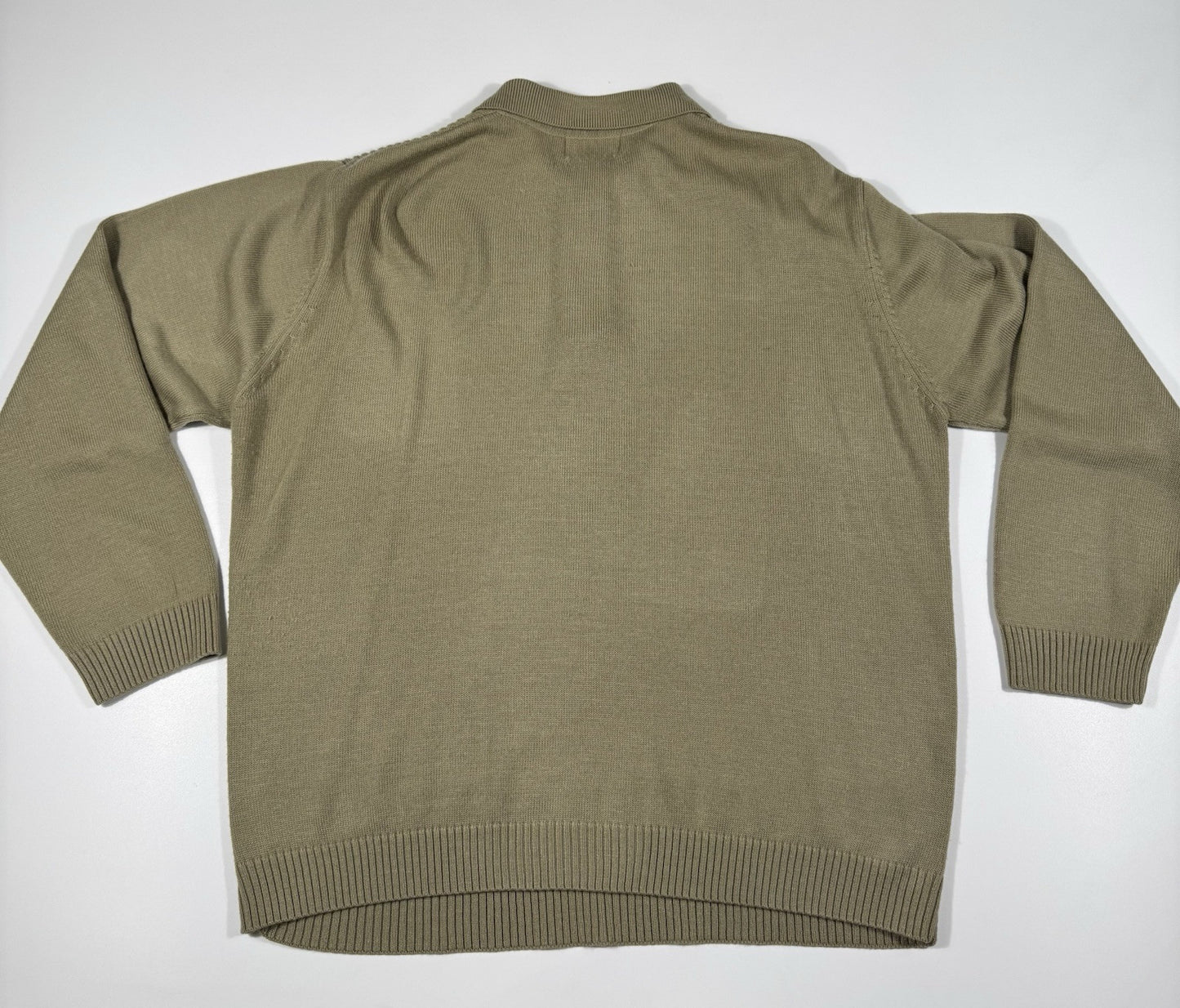 Arnold Palmer Sweater 1/4 Zip  Large Vintage Beige