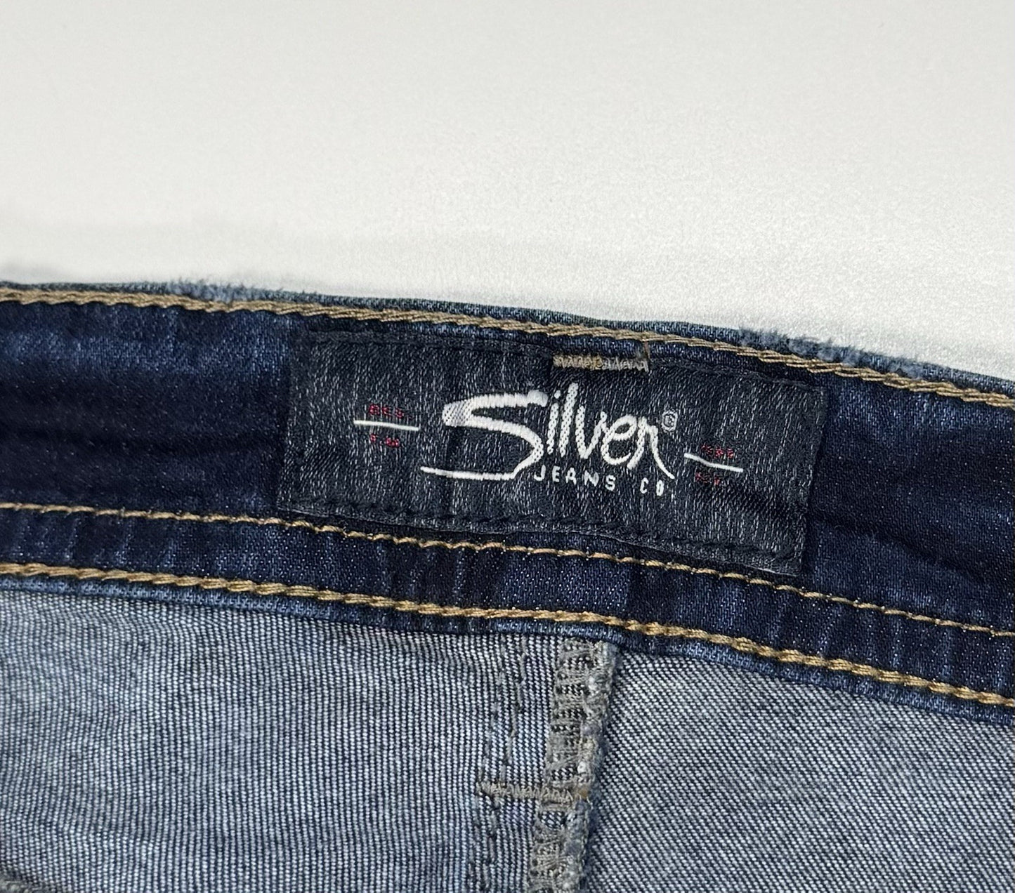 Silver Jeans Zac Men’s 38 x 32 Blue Relaxed Fit Straight Leg