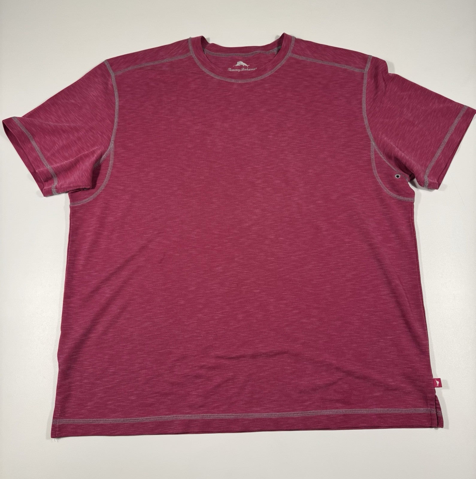 Tommy Bahama mens Size XL Pink Short Sleeve Modal Blend Tee Casual