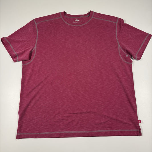 Tommy Bahama mens Size XL Pink Short Sleeve Modal Blend Tee Casual