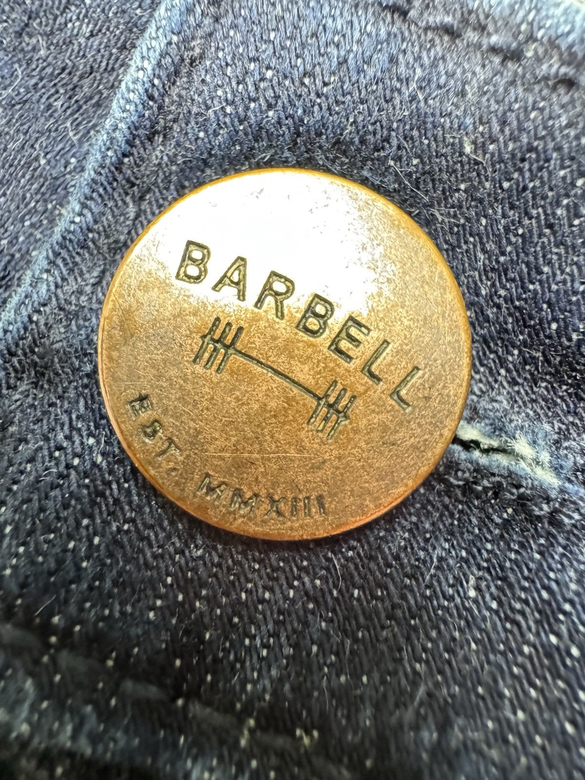 Barbell Apparel Jeans Mens 40x34 Blue Slim Athletic Fit Stretch Made In U.S.A