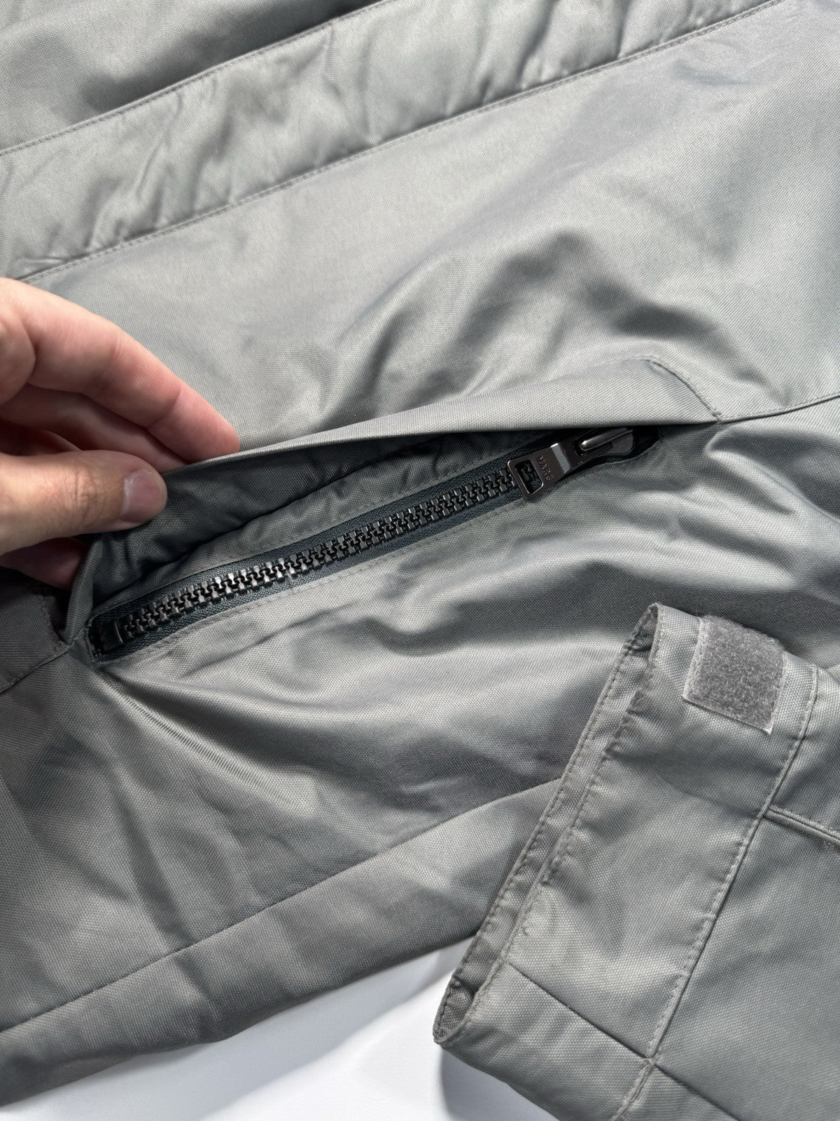 Marc New York Men’s Small Gray Jacket Coat Removable Hood Full Zip Button Down