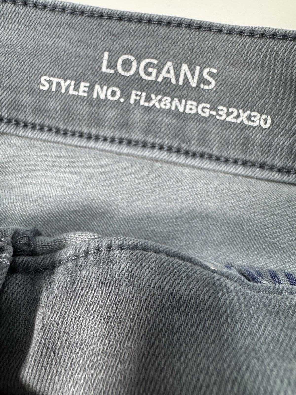 Mugsy Jeans Logans Men 32x30 Light Blue Stretch Performance Slim Taper FLX8NBG