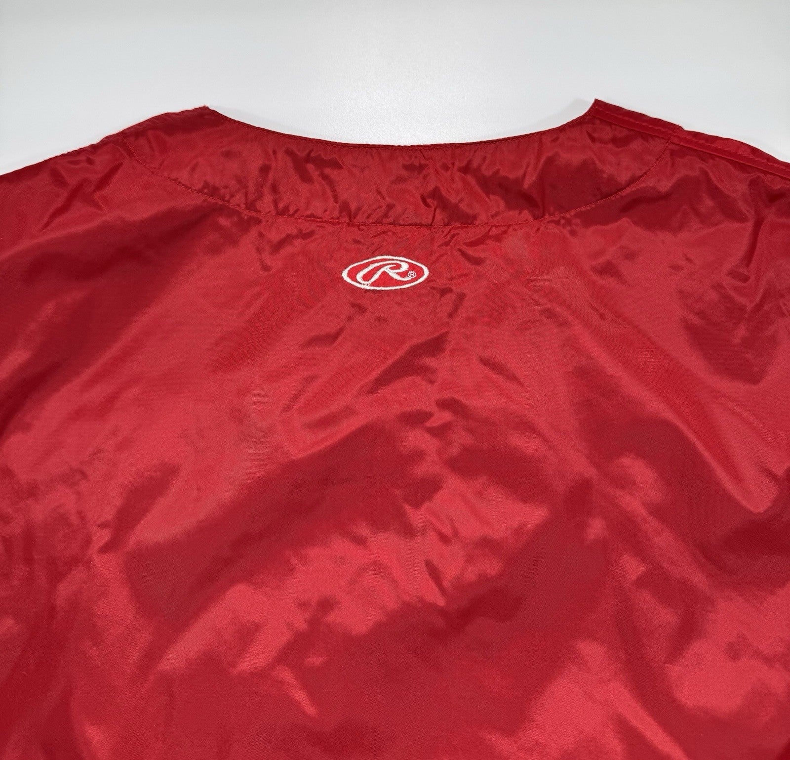 VTG Mark McGwire 70 Homerun Embroidered Rawlings Pullover Sz Large