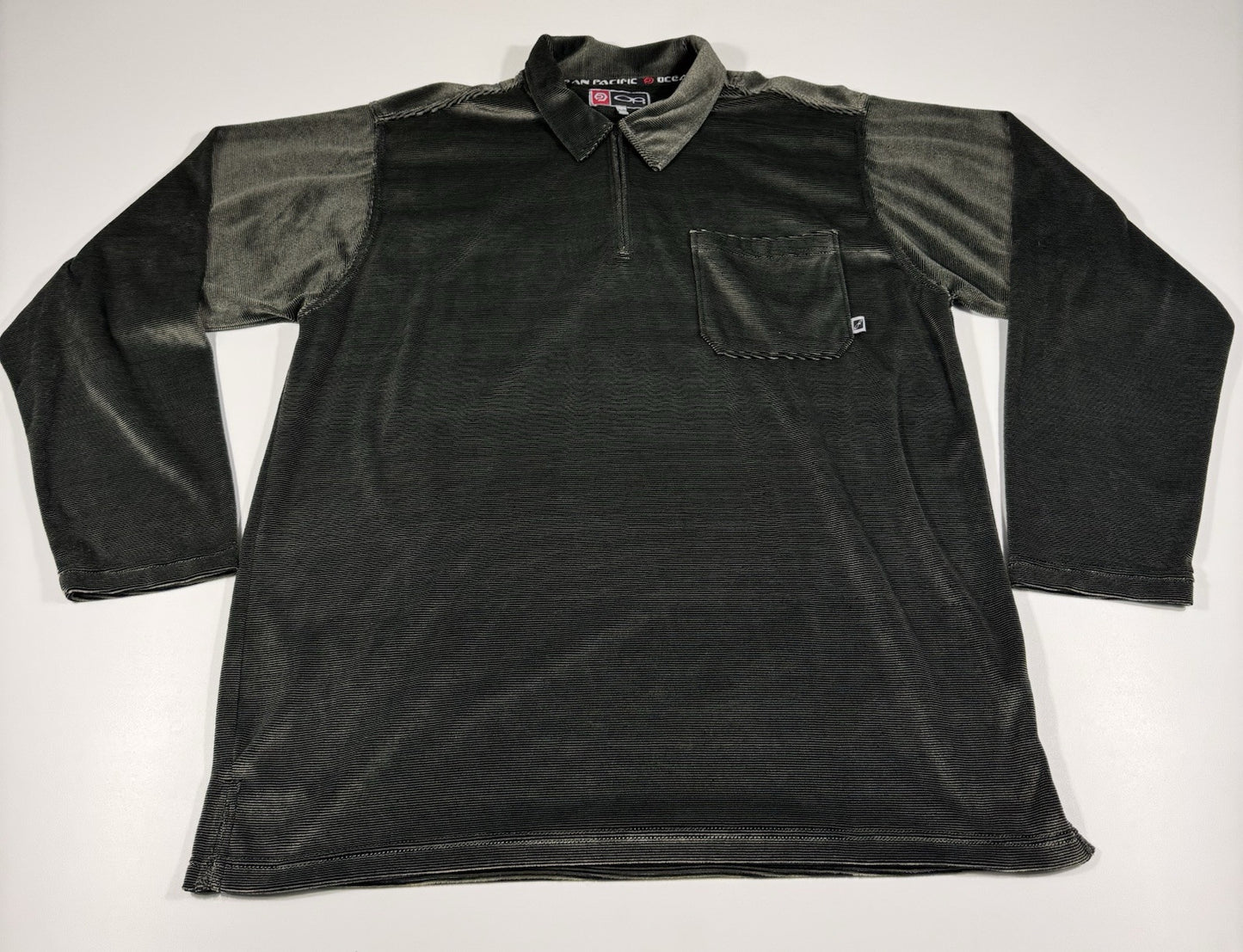 Vintage Ocean Pacific Size Large Pull Over Sweater Long Sleeve Velvet Texture