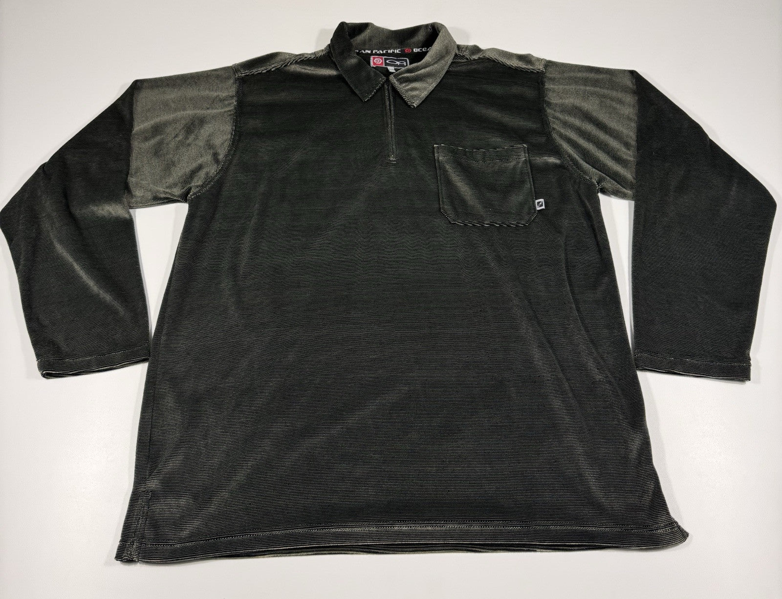 Vintage Ocean Pacific Size Large Pull Over Sweater Long Sleeve Velvet Texture