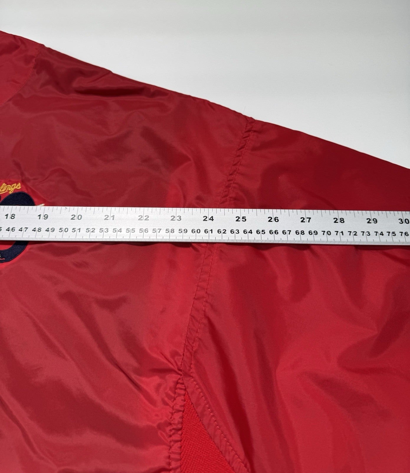 VTG Mark McGwire 70 Homerun Embroidered Rawlings Pullover Sz Large