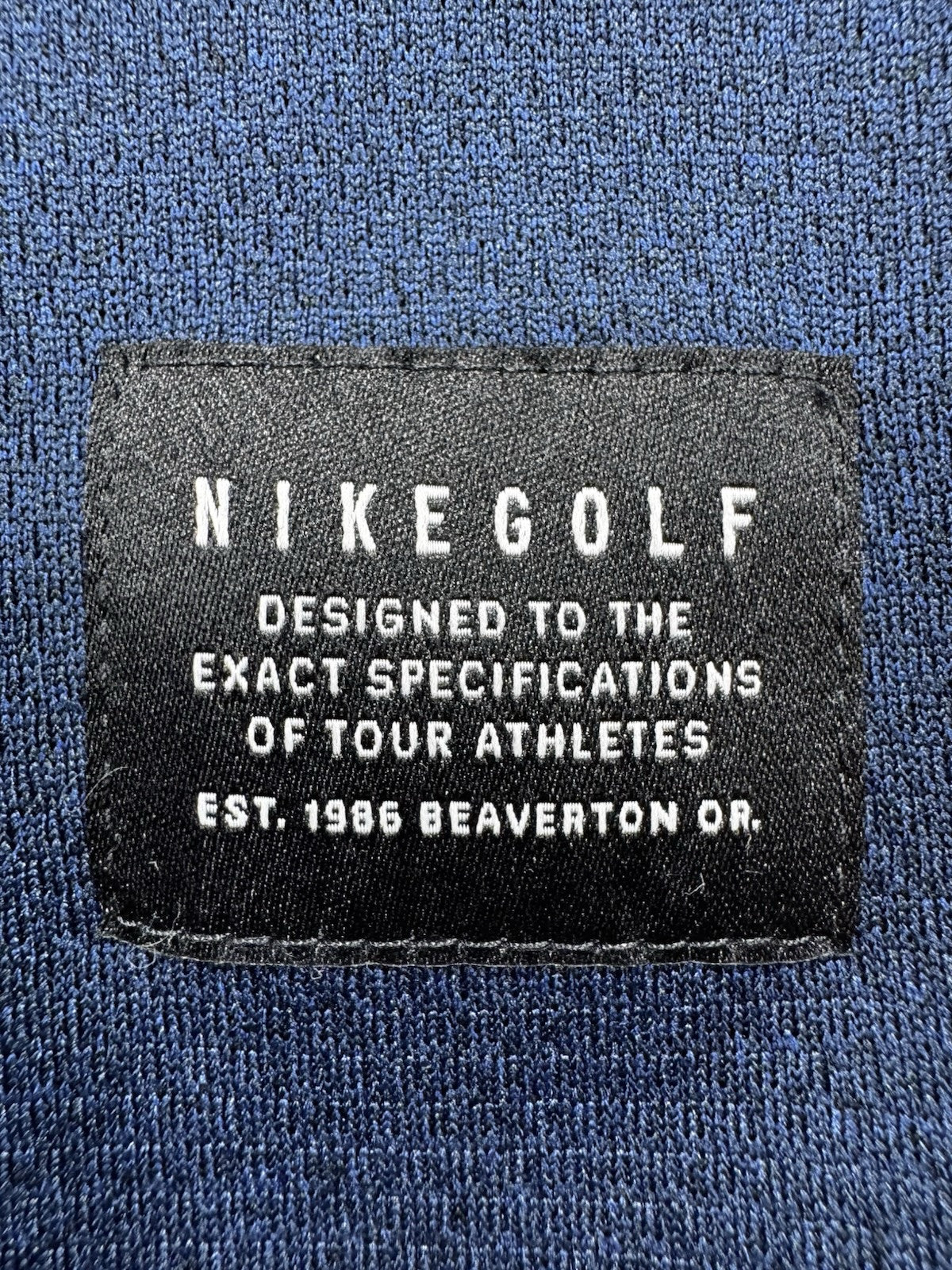 NIKE Golf mens Dri-fit 1/4 Zip Size Small Dark Blue Long Sleeve