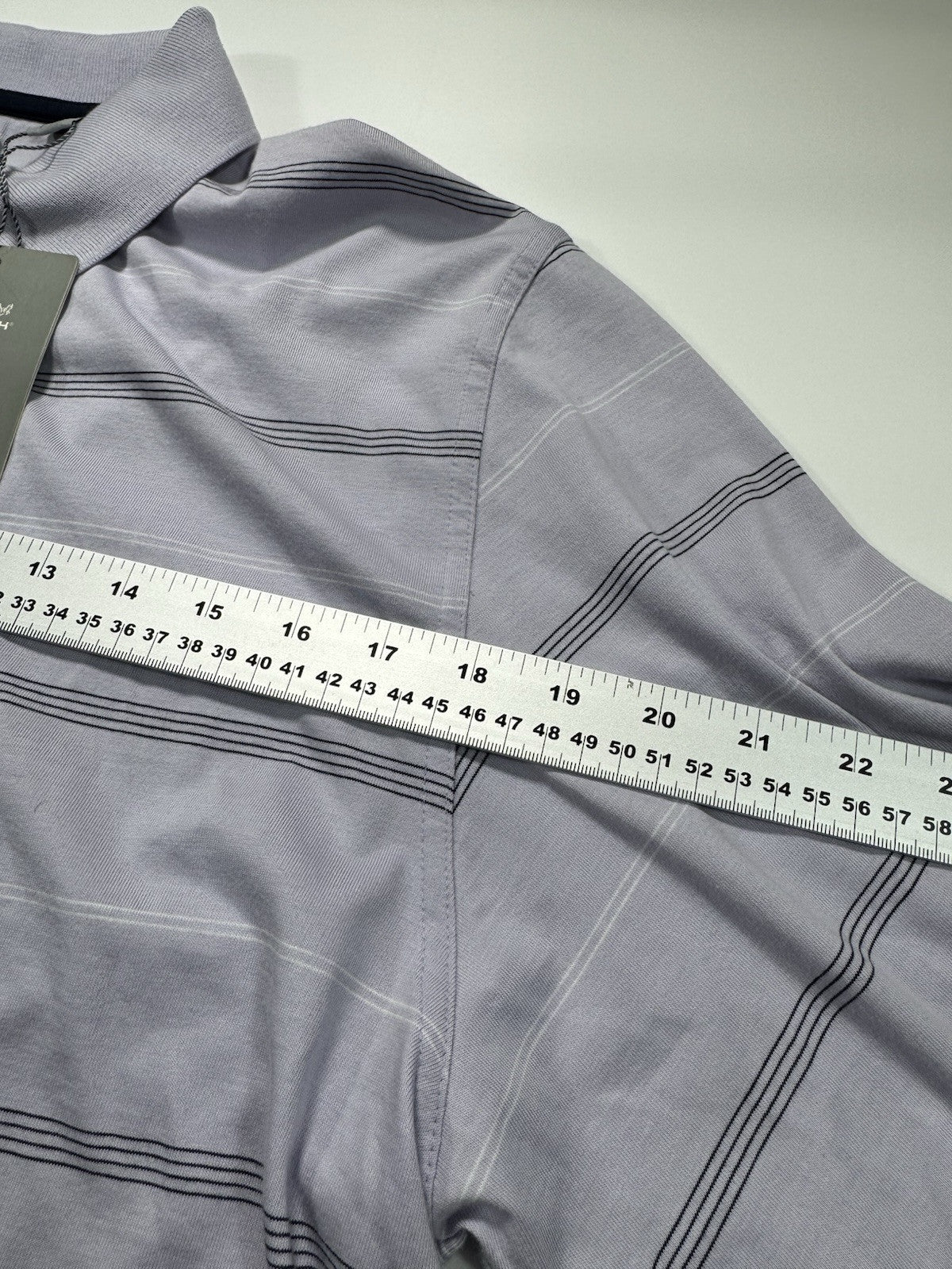 Ashworth mens Short Sleeve Golf Polo Size Large Eztech New Read Description