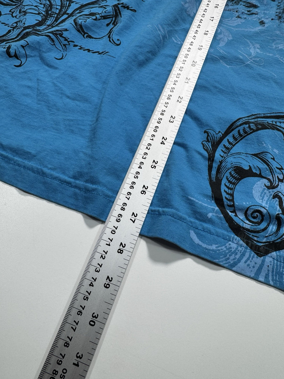 MMA ELITE Blue Cross Church Short Sleeve Y2K T-shirt Mens XL 1/4 Button Up