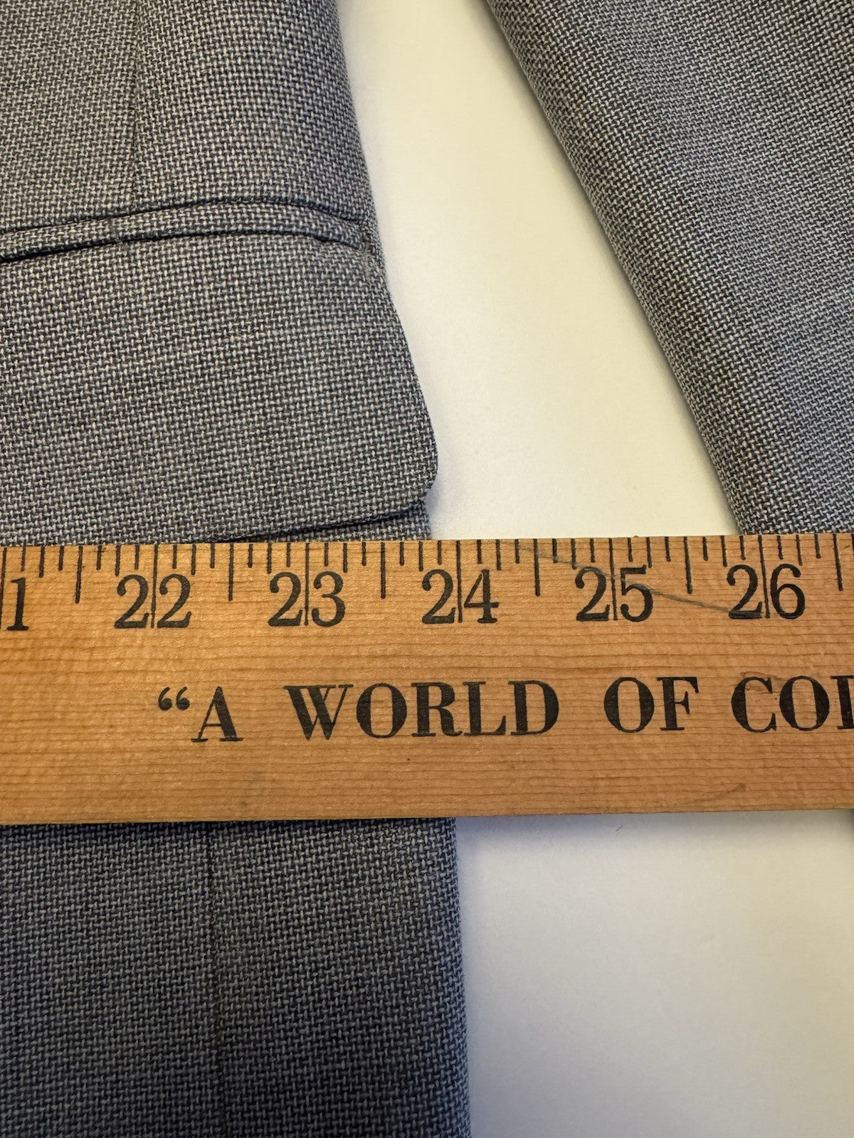 Tommy Hilfiger Blazer Coat Suit Jacket 2 Button Single Breast Men’s 44L Grey