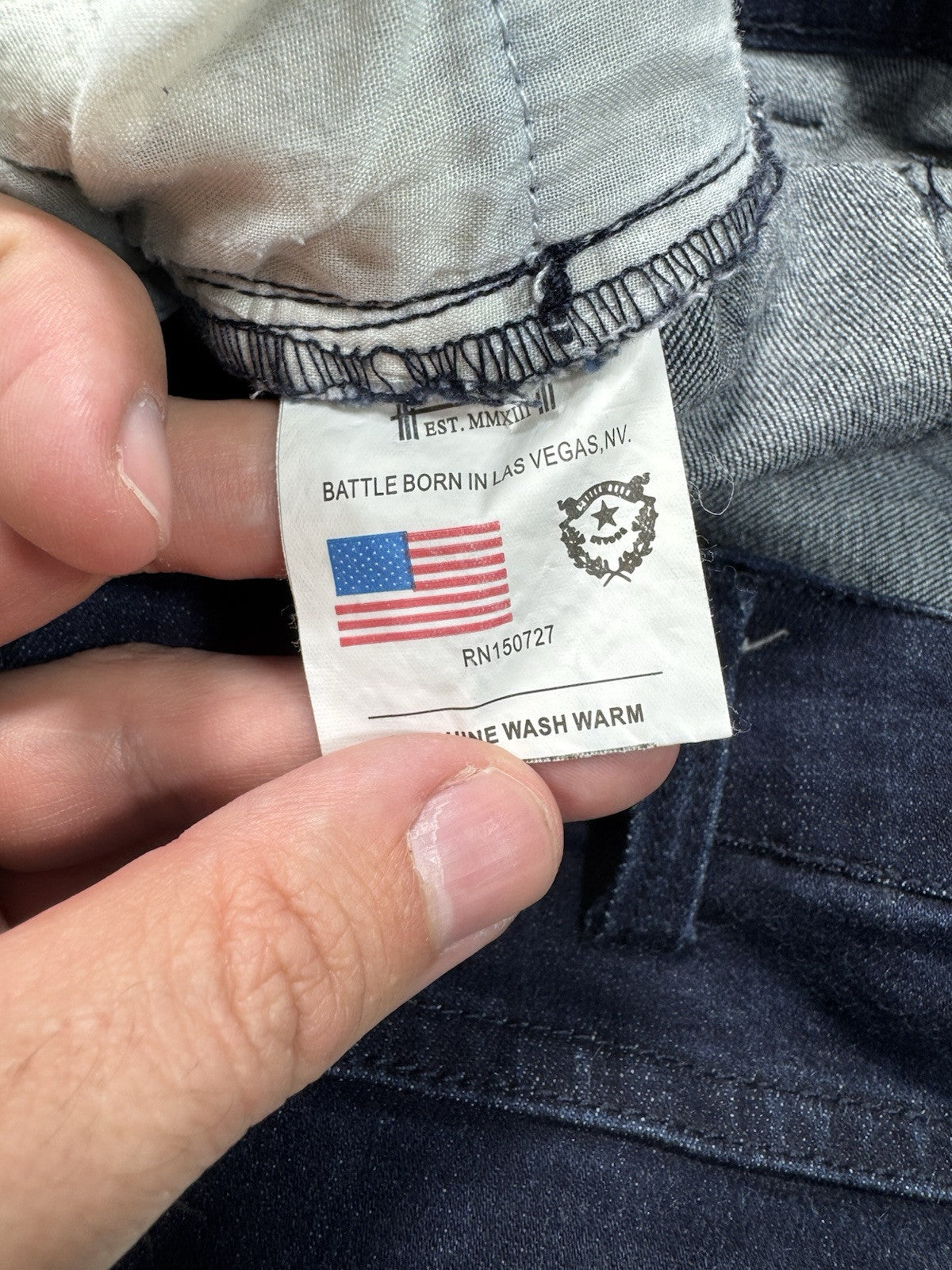 Barbell Apparel Jeans Mens 40x34 Blue Slim Athletic Fit Stretch Made In U.S.A